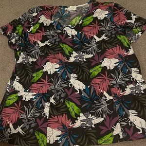 Scrubstar Floral Scub Top Size 2XL